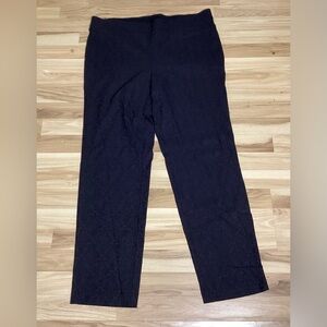 Avenue Jacquard Black Stretch Waist Pants Size 18 Tall